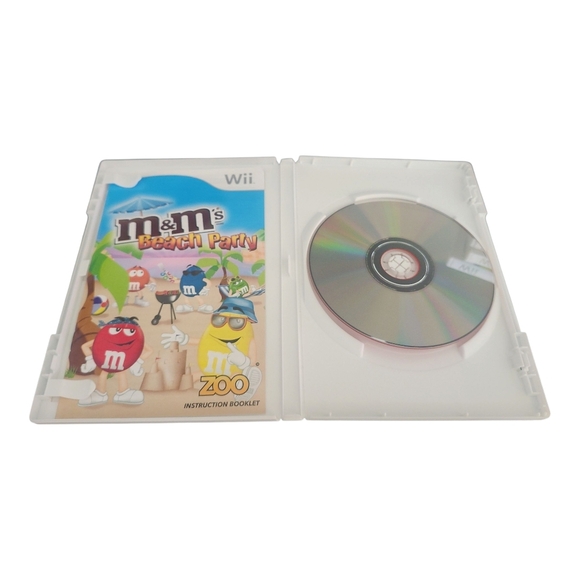 M&M’s Beach Party (Nintendo Wii) – Complete w/ Game Disc & Manual – Fun Mini-Gam - Picture 5 of 5